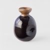 Sake steklenička, 350 ml, rjava/črna, keramika, MIJ