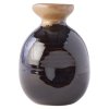 Sake steklenička, 350 ml, rjava/črna, keramika, MIJ