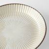 Jedilni krožnik WHITE SENDAN, 22,5 cm, bela, keramika, MIJ