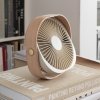 Namizni ventilator FANTASTIC, 20 cm, bež, les, Printworks