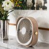 Namizni ventilator FANTASTIC, 20 cm, bež, les, Printworks