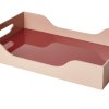 Dekorativni pladenj SWELL, 42 cm, kostanjeva, les, Printworks