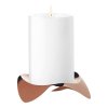 Svečnik za visoke sveče PAPILIO UNO, 12 cm, baker, kovina, Stelton