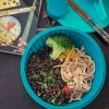 Škatla za kosilo POKE BOWL, 1,06 l, modra, umetna masa, Yumbox