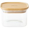 Posoda za shranjevanje hrane PKV-034, 500 ml, set 3 kosov, steklo / bambus, Pebbly
