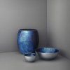 Vaza STOCKHOLM HORIZON 16 cm, modra, aluminij, Stelton