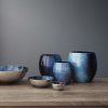 Vaza STOCKHOLM HORIZON 16 cm, modra, aluminij, Stelton