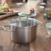 Nizek lonec za enolončnice VISEO 20 cm, srebrna, nerjaveče jeklo, Fissler