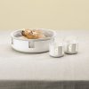Svečnik za čajne svečke LUNA, 7 cm, nežno bela, nerjaveče jeklo / steklo, Stelton