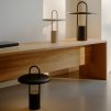 Prenosna namizna svetilka PIER, 33 cm, LED, črna, Stelton