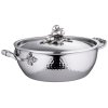 Casserole kozica OPUS PRIMA 24 cm, 4 l, dekor z olivami, inox, Ruffoni