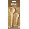 Merilne žličke NBA226, set 2 kosov, les, Pebbly