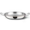 Servirna ponev CON CUORE, 30 cm, srebrna, baker, Ruffoni