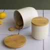 Kuhinjski kozarec za shranjevanje NBA190, 2,3 l, kovina / bambus, Pebbly