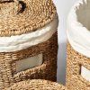 Koš za perilo HAMPER, set 2 kosov, morska trava, Humdakin