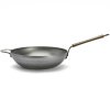 Vok MINERAL B BOIS, 32 cm, srebrna, jeklo, de Buyer