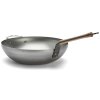 Vok MINERAL B BOIS, 32 cm, srebrna, jeklo, de Buyer