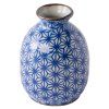 Sake steklenička STARBURST, modra, keramika, MIJ