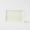 Servirni krožnik CONTOUR 24 x 15 cm, bela, keramika, MIJ