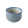 Sake čaša SHIBORI 30 ml, modra, keramika, MIJ