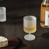 kozarec za vino RIPPLE 270 ml, set 2 kosov, bela, čvrsta LIVING