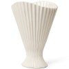 Vaza FONTANA 30,5 cm, bela, kamnita posoda, čvrsta LIVING