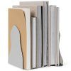 Knjižna opora POND 20 cm, set 2 kosov, srebrna, nerjaveče jeklo, ferm LIVING