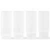 Kozarec za dolgo pijačo RIPPLE 300 ml, set 4 kosov, bela, čvrsta LIVING