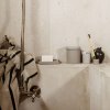 Lonček za zobne ščetke BON 6,5 cm, pesek, porcelan, čvrst LIVING