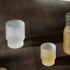 Kozarec za vodo RIPPLE 200 ml, set 4 kosov, bela, čvrsta LIVING