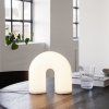 Prenosna namizna svetilka VUELTA 22,5 cm, LED, bela, steklo, čvrsta LIVING