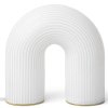 Prenosna namizna svetilka VUELTA 22,5 cm, LED, bela, steklo, čvrsta LIVING