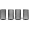 Kozarec za aperitiv RIPPLE 140 ml, set 4 kosov, siva, čvrsta LIVING