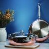 Ponev za praženje COPPERBOND 28 cm, 4,7 l, baker, Hestan