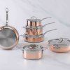 Ponev za praženje COPPERBOND 28 cm, 4,7 l, baker, Hestan
