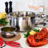Set posode PROBOND, set 6 kosov, nerjaveče jeklo, Hestan