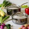 Set posode NANOBOND TITANIUM, set 6 kosov, nerjaveče jeklo, Hestan