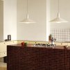 Viseča svetilka BOWER 60 cm, bela, aluminij, Tala