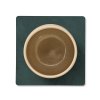 215873 5 podtacek square nupo 10 x 10 cm tmave zelena kuze lind dna