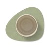 217310 3 podtacek curve nupo 11 x 13 cm olivove zelena kuze lind dna