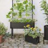 218099 2 kvetinac simply grow 40 x 22 cm cerna ocel eva solo
