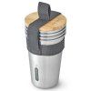 218465 hrnek outdoor 500 ml sada 4 ks stribrna nerezova ocel black blum