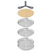 218462 7 jidelni talir outdoor 25 cm sada 4 ks stribrna nerezova ocel black blum