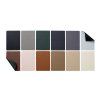 219149 4 prostirani 46 x 33 cm oboustranne sada 4 ks tmave hneda titanova pvc bitz