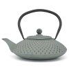 219398 cajova konvice s infuzerem xilin 1 25 l svetle zelena litina bredemeijer