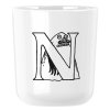 220385 plastovy hrnek moomin abc 200 ml pismeno n bila rig tig