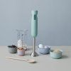 220292 2 tycovy mixer foodie 38 cm svetle zelena plast rig tig