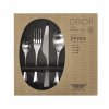 220844 3 sada priboru drop satin sada 24 ks stribrna eko box pintinox