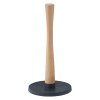 220643 drzak na kuchynske uterky roll it 30 cm cerna plast drevo rig tig