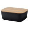 220808 doza na maslo box it 15 cm cerna plast bambus rig tig